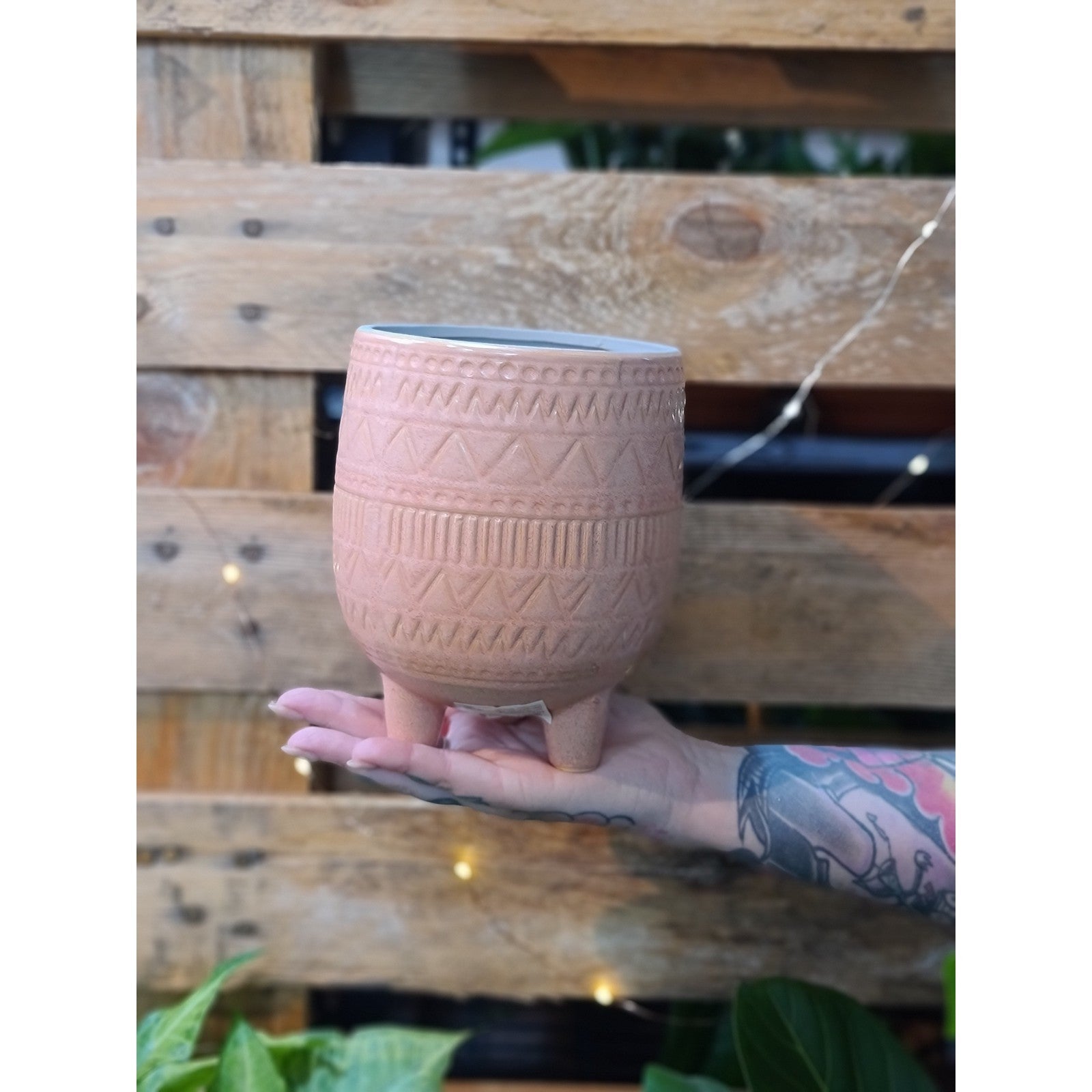 Glossy Aztec Planter