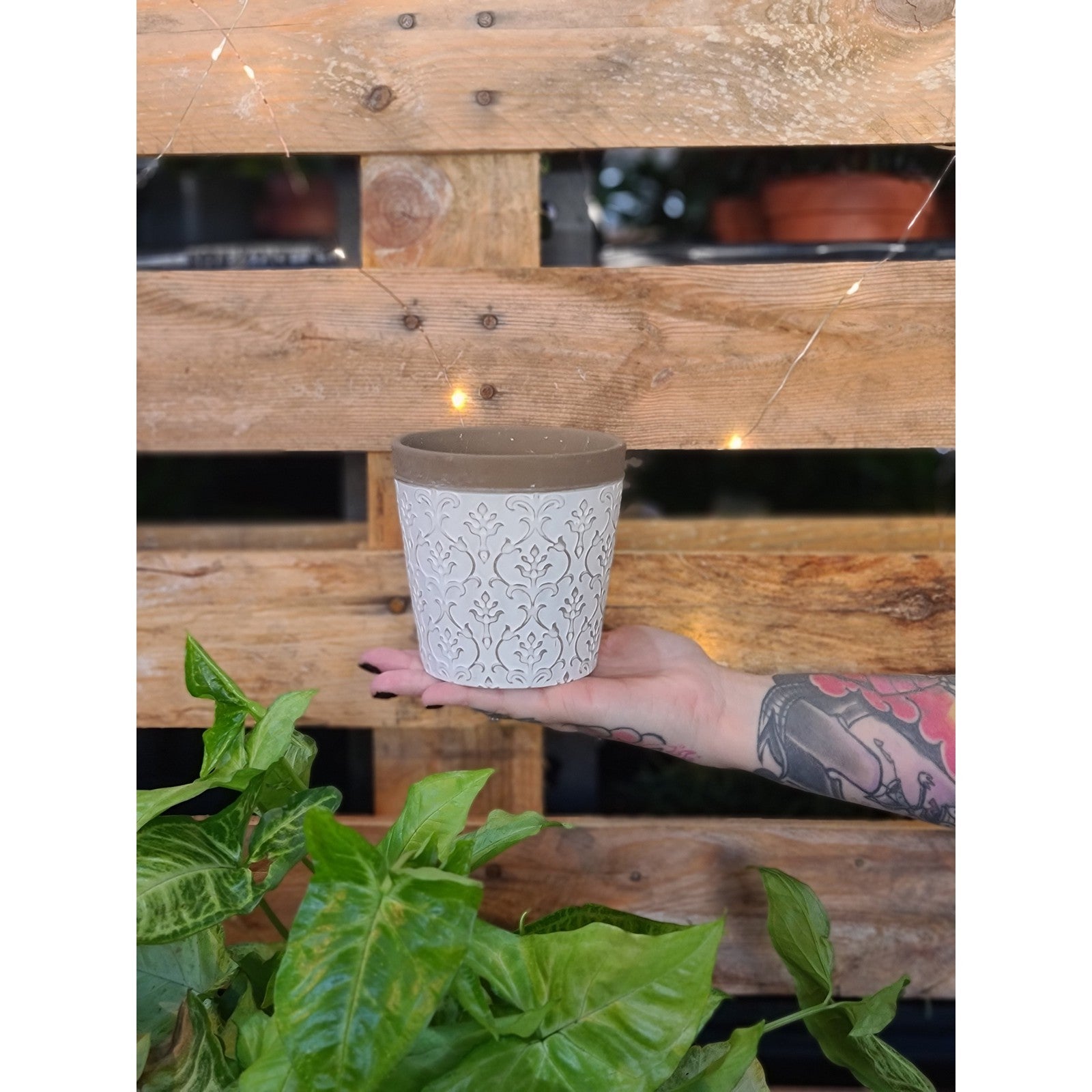 Pattern Clay Pot