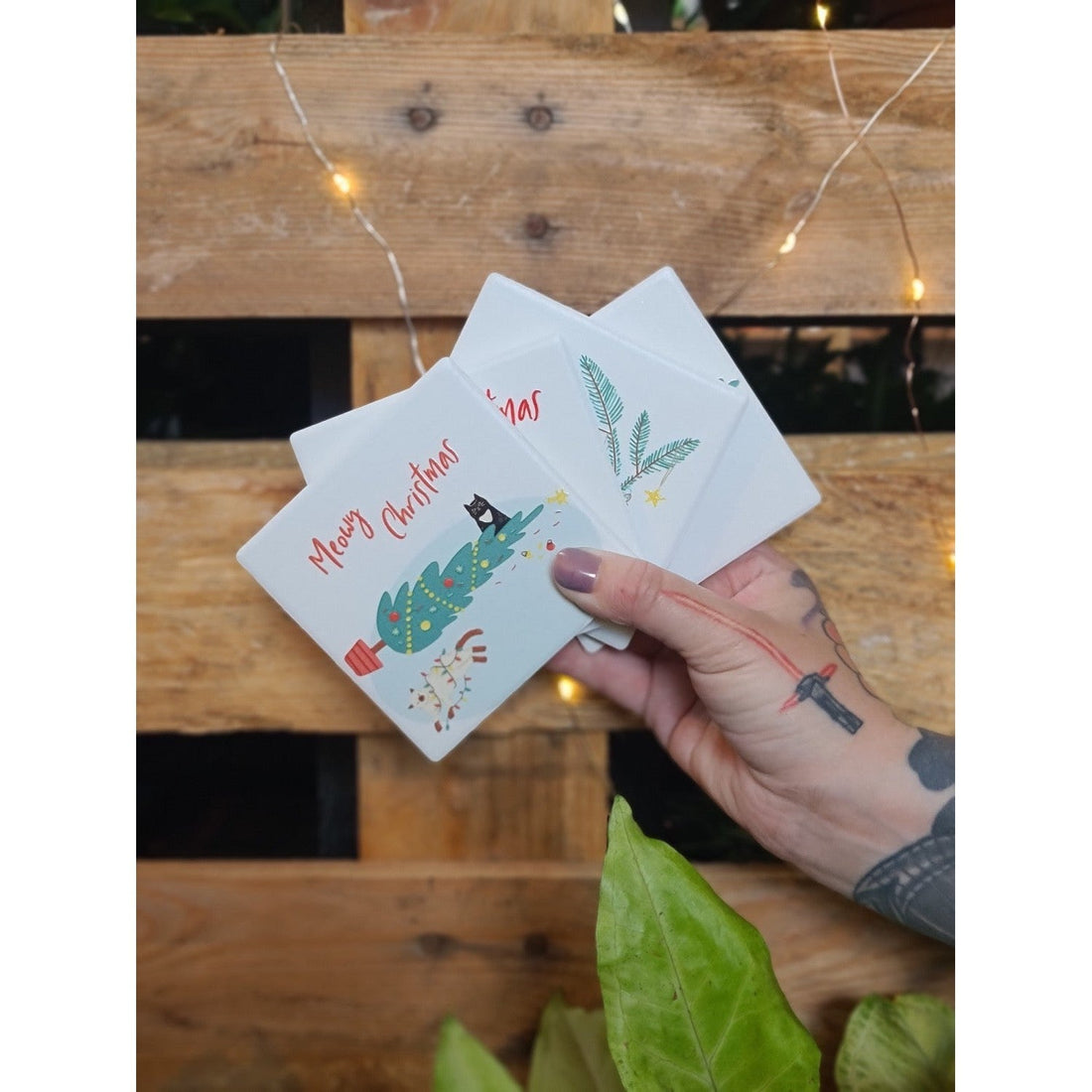 Meowy Christmas Coasters