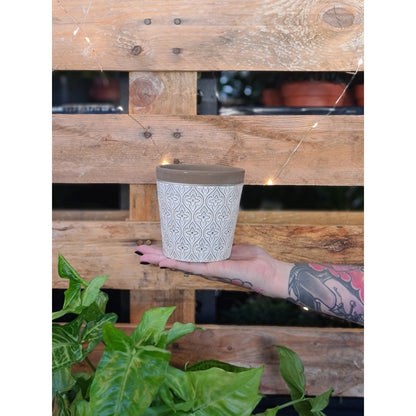Pattern Clay Pot